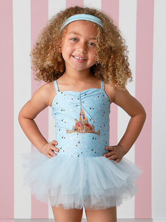 Castle Princess Blue Bathing Suit