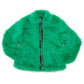 Green Lux Faux Fur Jacket