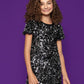 Black Sequin Dress