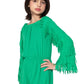 Green Fringe Romper