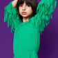 Green Fringe Romper