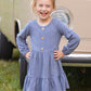 Betsy Blue Sweater Knit Dress