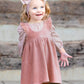 Dashing Leopard Mauve Rayon & Corduroy 2-Pc. Set