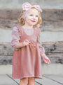 Dashing Leopard Mauve Rayon & Corduroy 2-Pc. Set