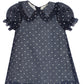 Majesty Blue Organza & Sparkling Knit Dress for Toddlers