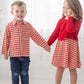 The Brothers Woven Red Plaid Long Sleeve Top