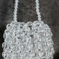 Faux Pearls Bag – Crystal