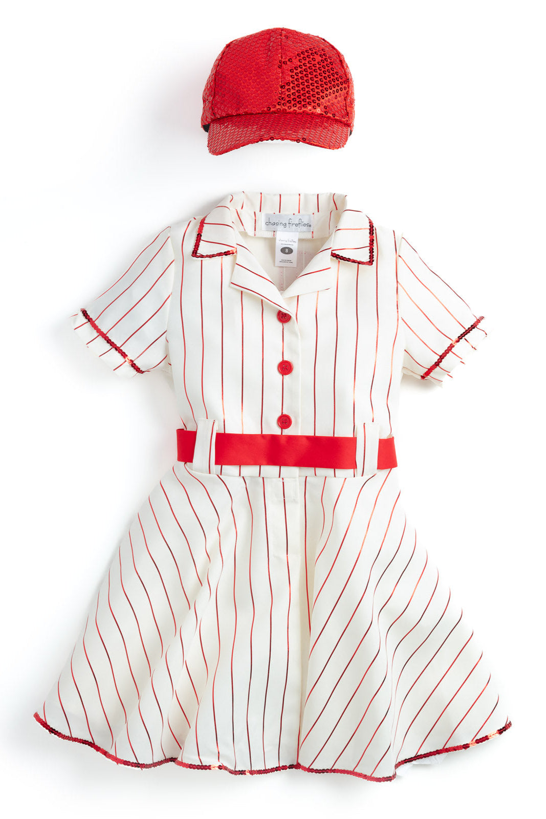 Retro Baseball Player Costume For Girls - Chasing Fireflies