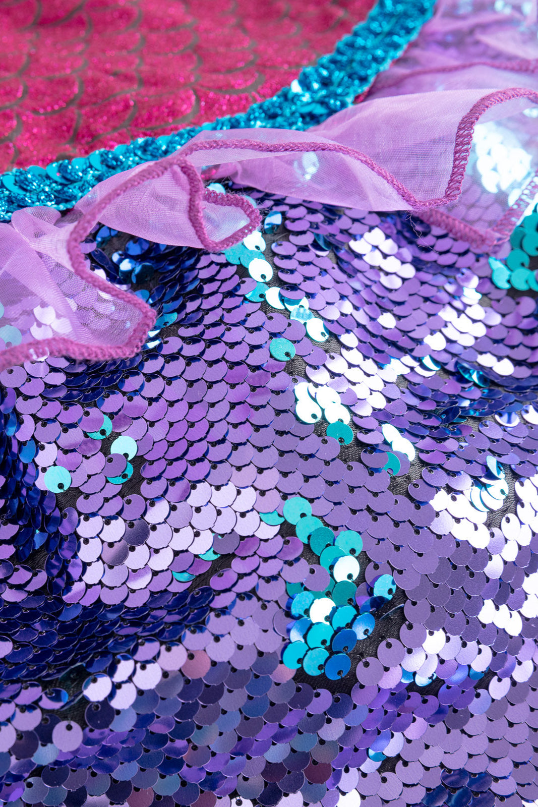 sequin mermaid dress costume Mermaid Party Costume Teen 14-19 | Sequin Top Skirt in Deep Blue,turquoise, Fuchsia & Silver | Dress up Birthday Outfit