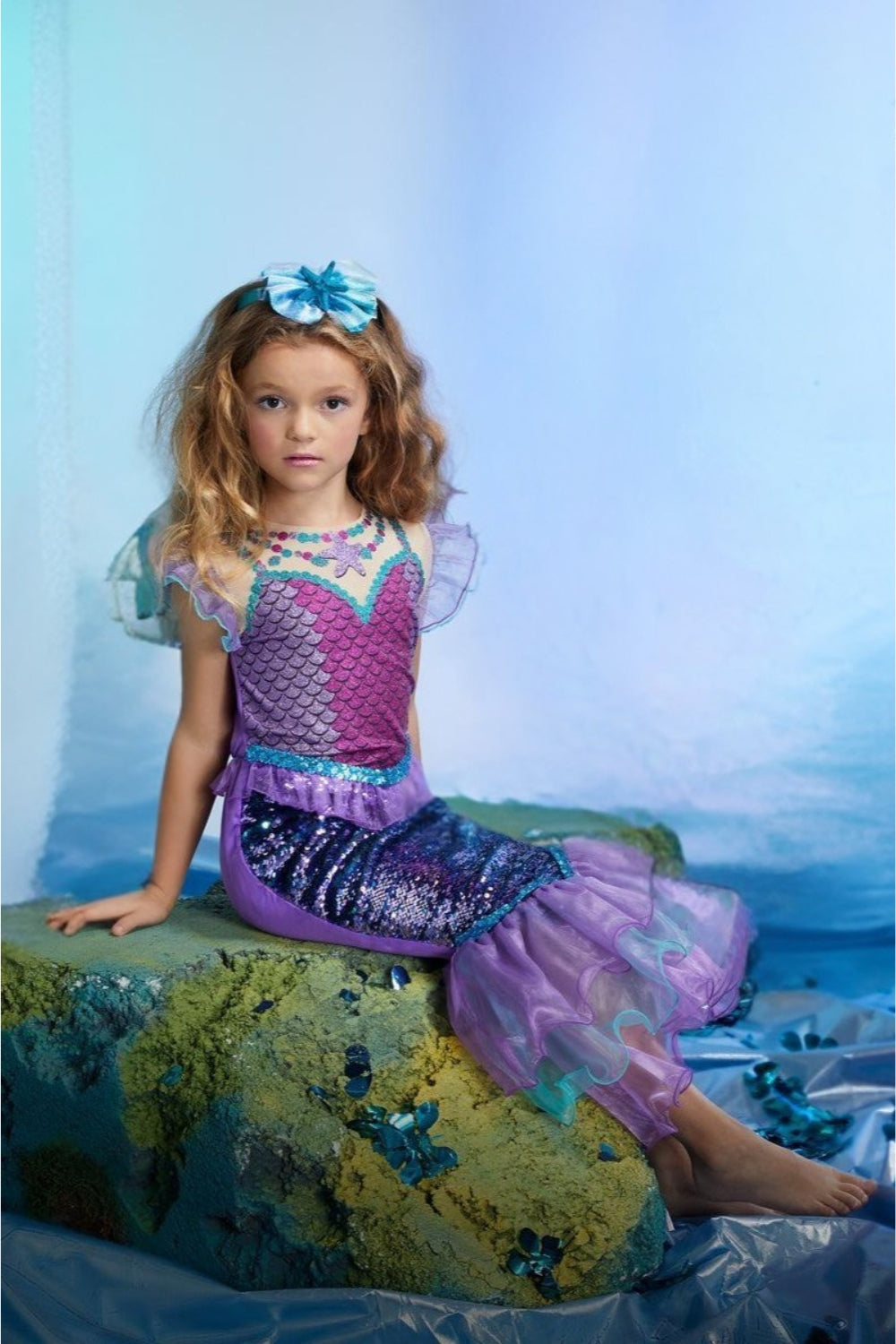 Sequin Mermaid Costume for Girls
