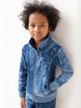 Boys Paulie Navy Tie-Dye Track Jacket