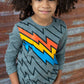 Boys Electrifying Graphic Grey Long Sleeve Tee