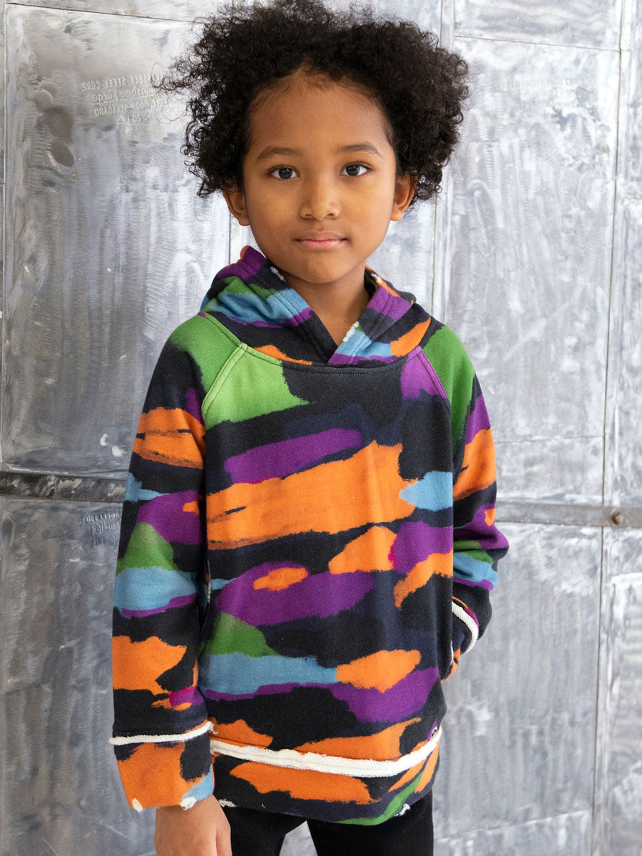 Boys High Street Painter's Camo Hoodie