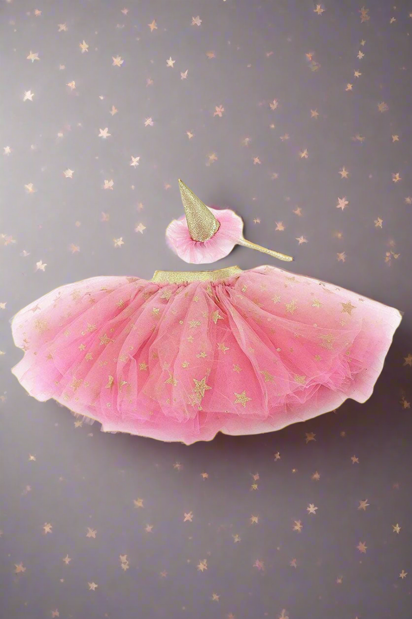 Tutu Skirt And Party Hat Birthday Dress Up Set