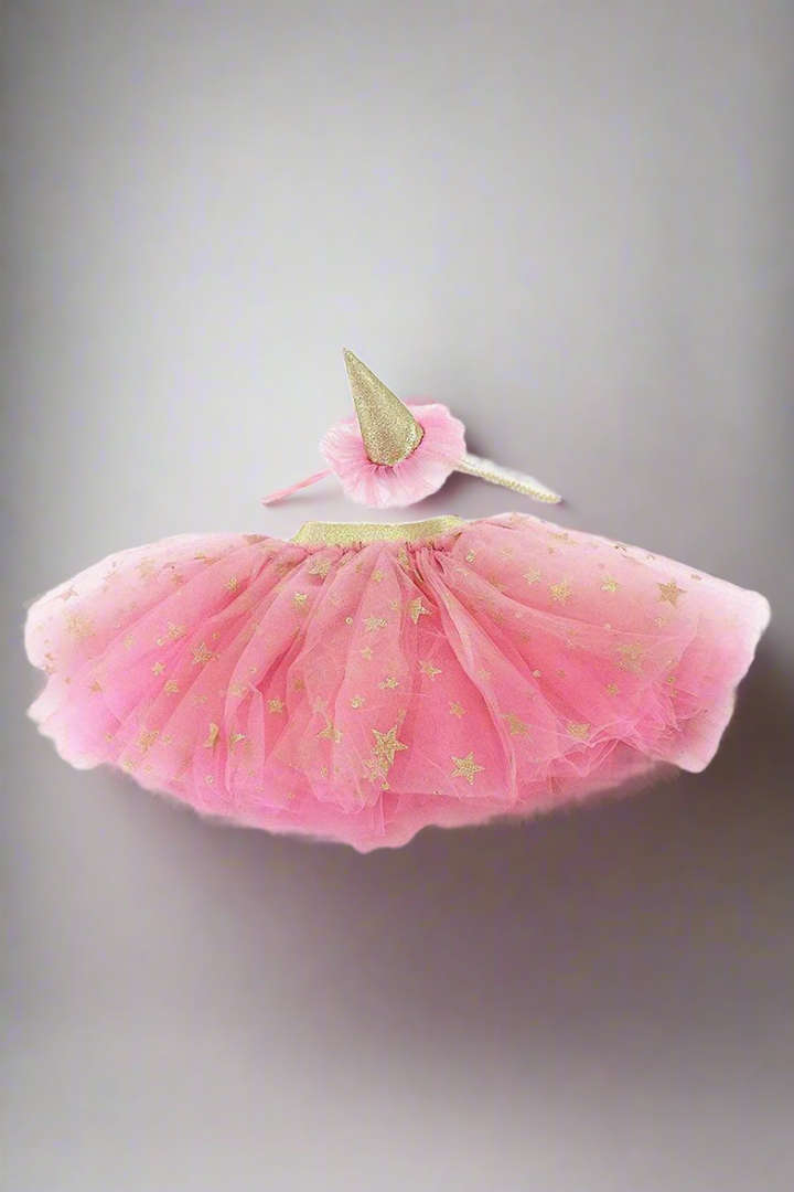 Tutu Skirt And Party Hat Birthday Dress Up Set