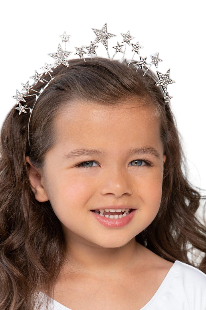 Silver Star Diamanté Headband