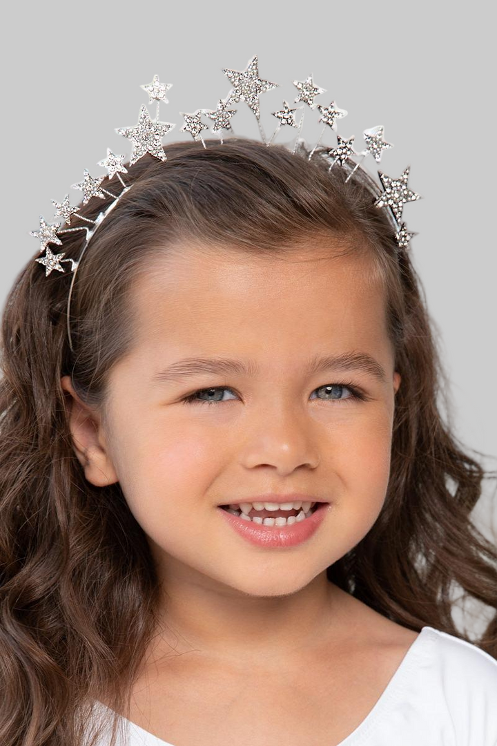 Silver Star Diamanté Headband