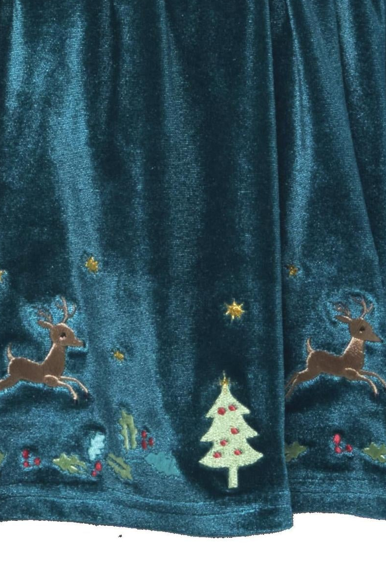 Green Holiday Dress for Girls 5-6 years Green Holiday Dress for Girls 5-6 years