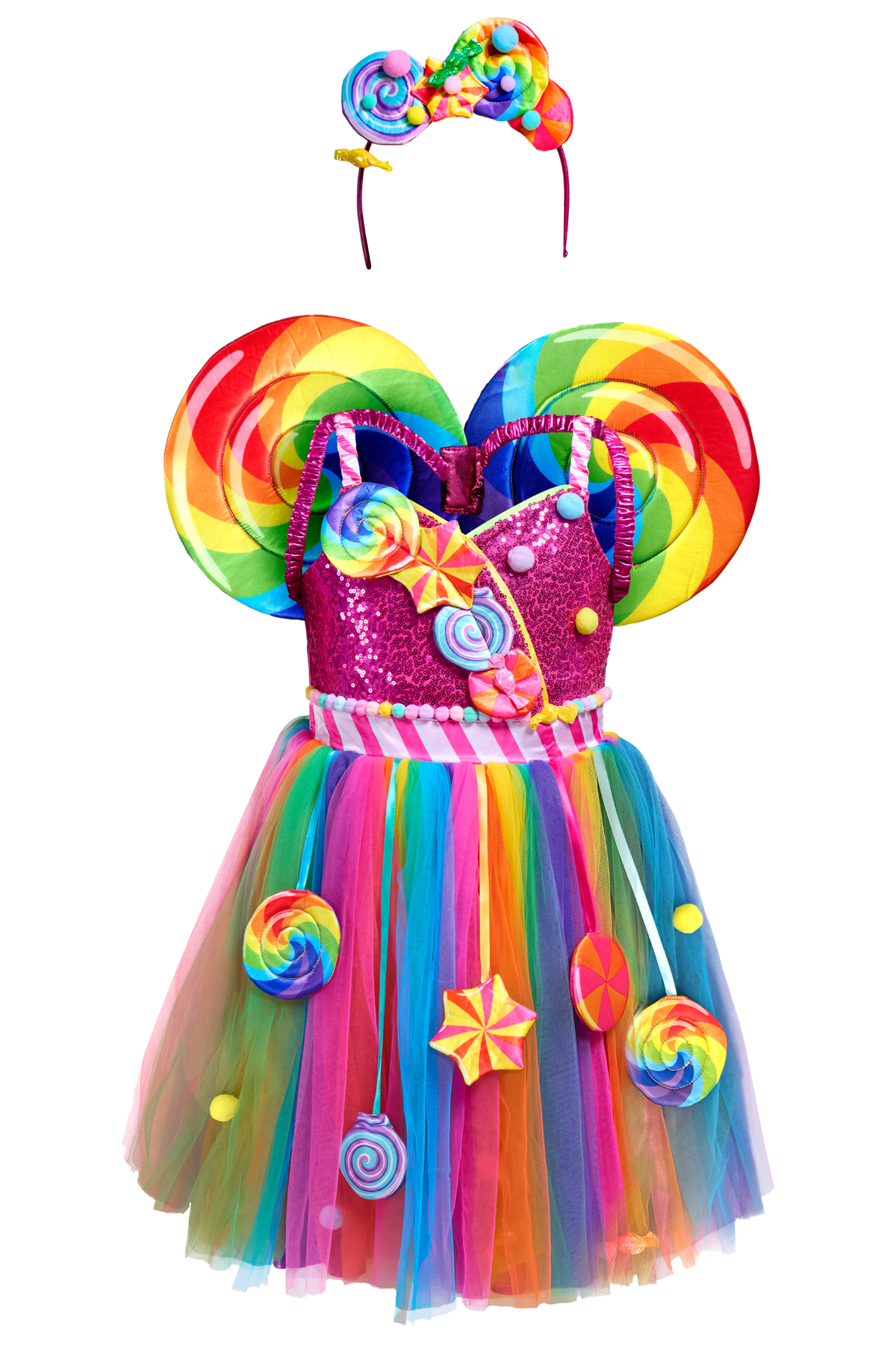 Rainbow Candy Fairy Costume Set for Girls