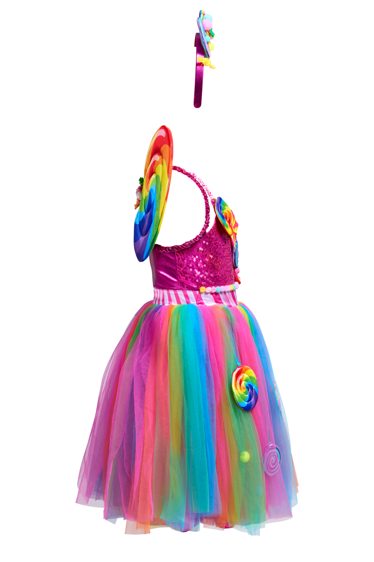 Rainbow Candy Fairy Costume Set for Girls