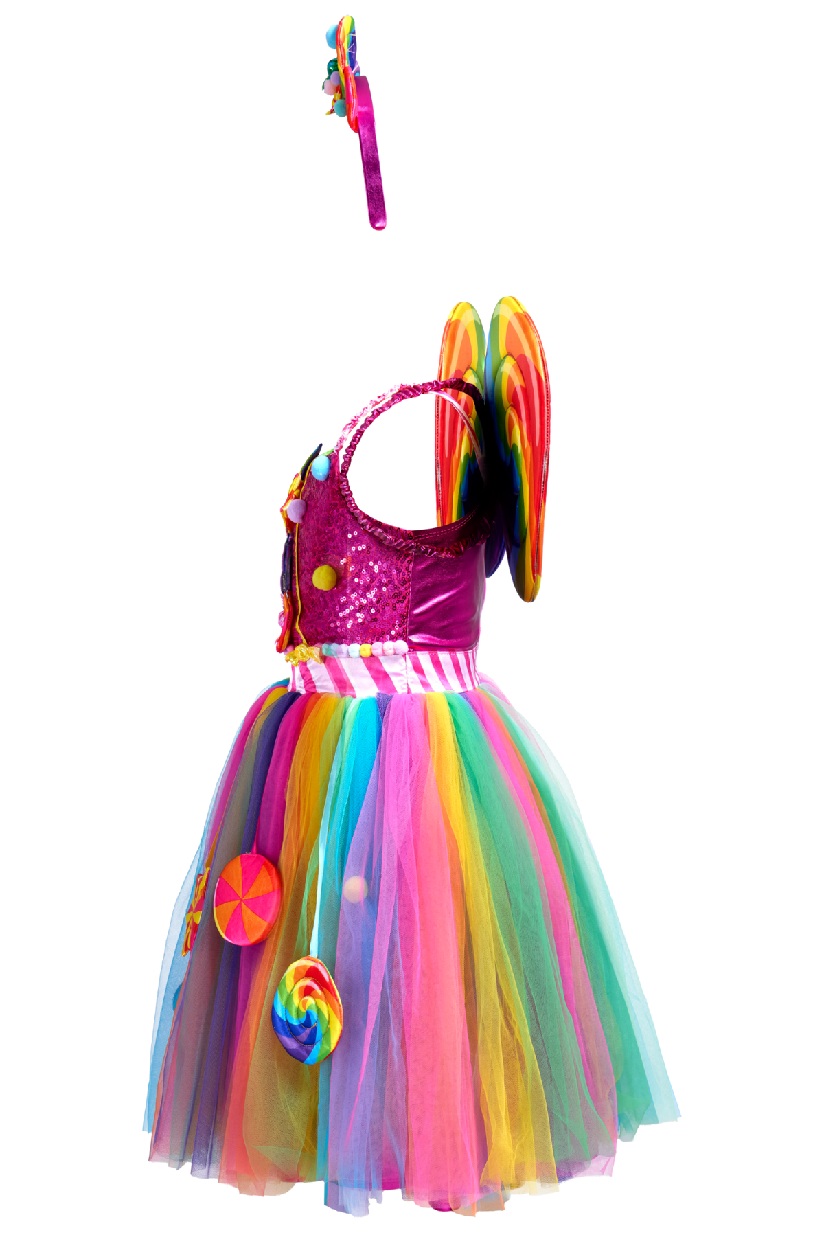 Rainbow Candy Fairy Costume Set for Girls