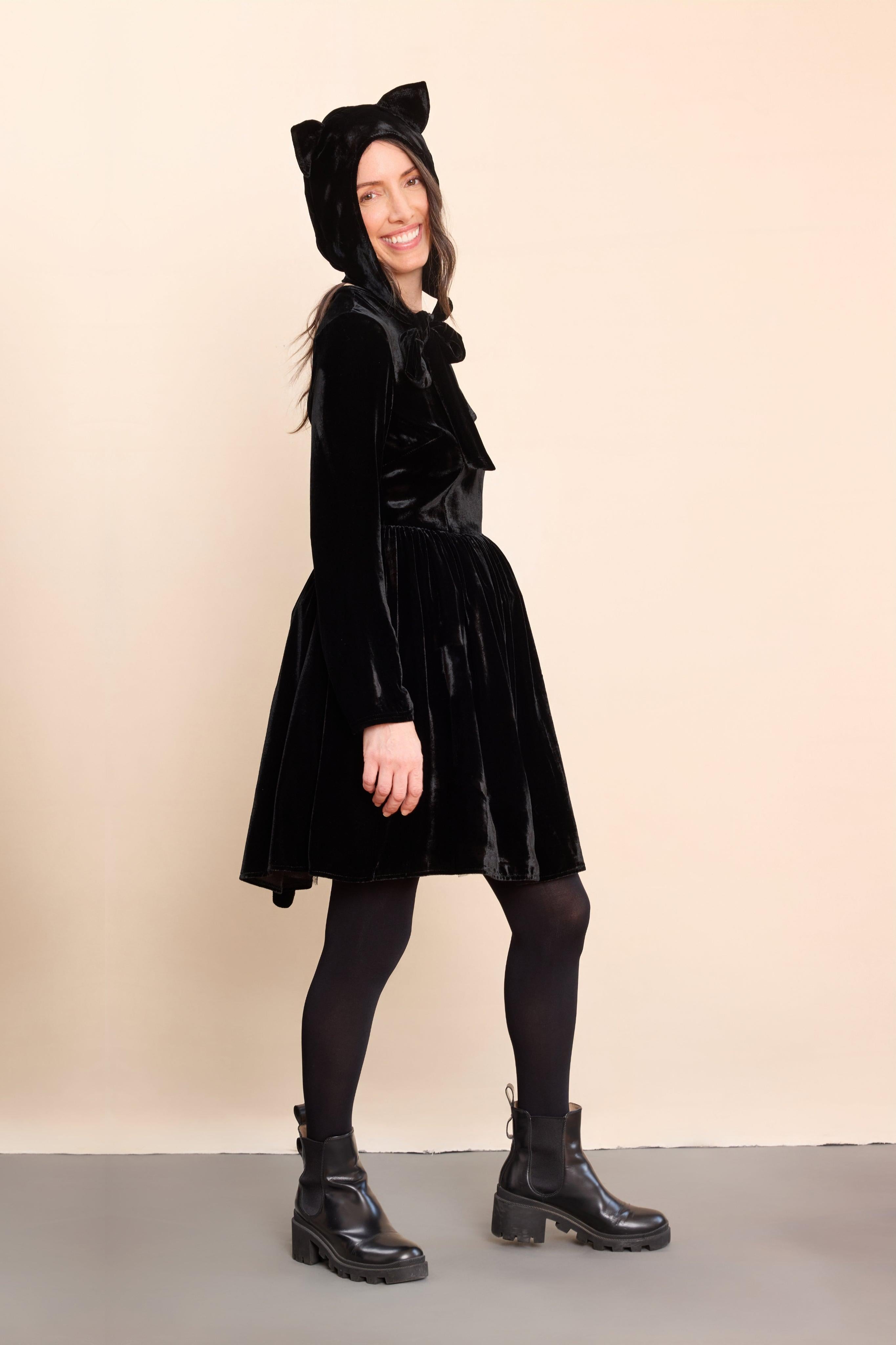 Adult Vintage Cat Costume Set for Women - Chasing Fireflies