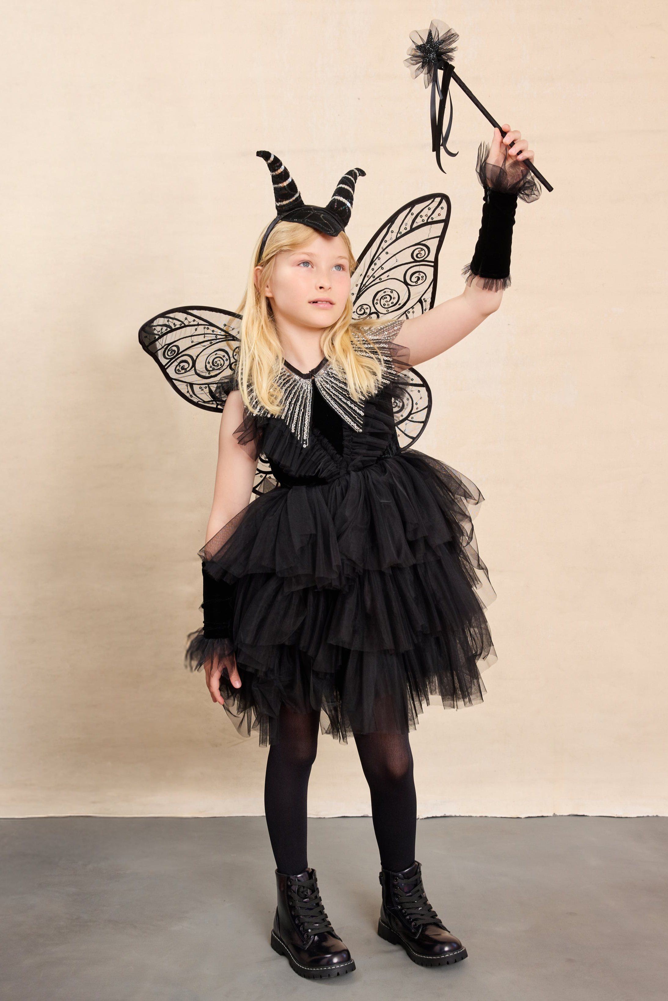 Dark Fairy Costume Set for Girls-Chasing Fireflies