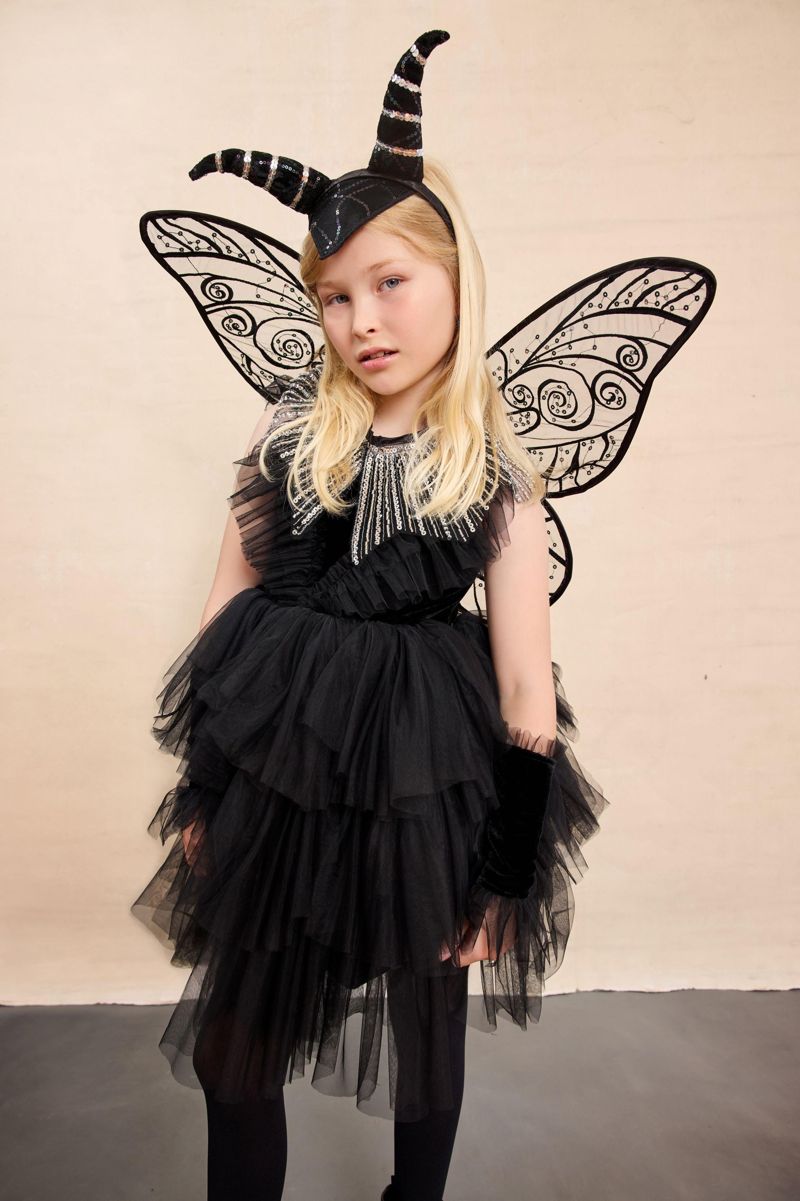 Dark Fairy Dress for Girls 7-8 Years Dark Fairy Dress for Girls 7-8 Years