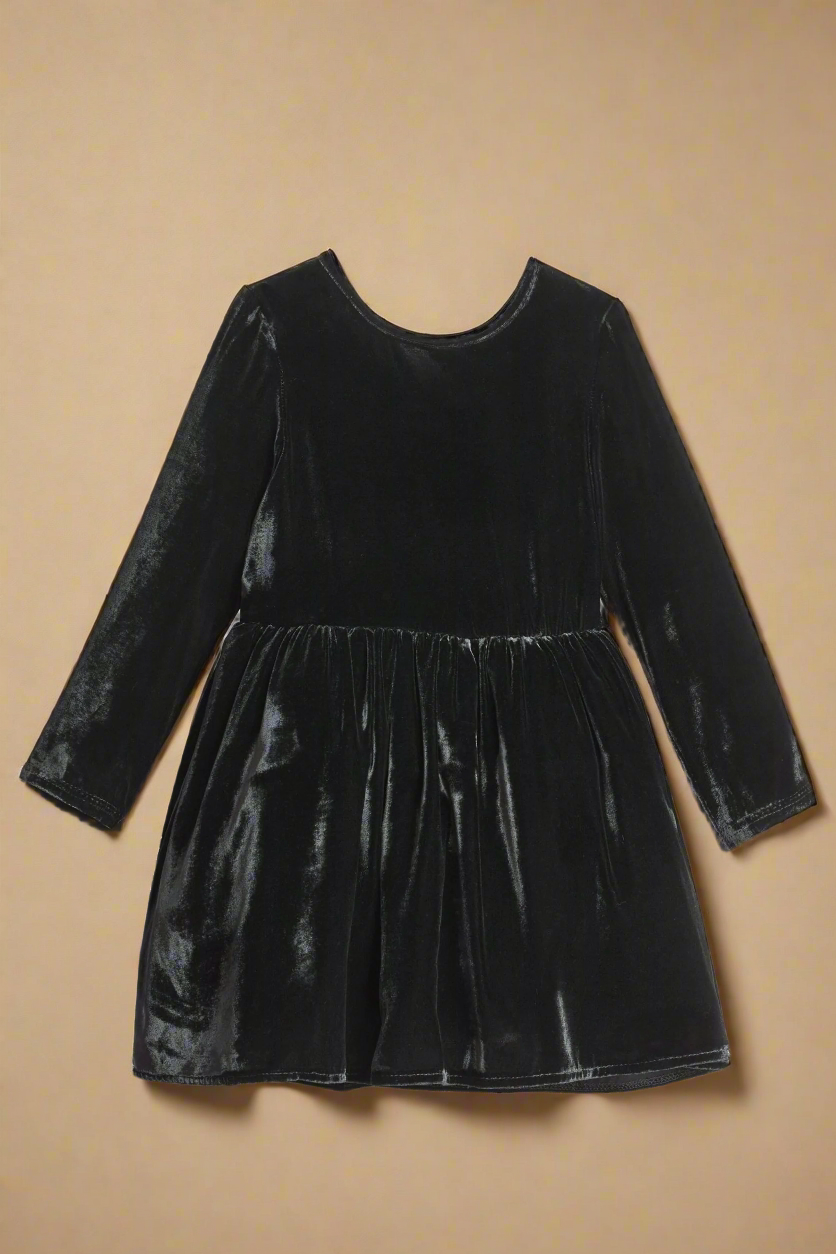 Black Velvet Dress For Girls 3-4 years Black Velvet Dress For Girls 3-4 years