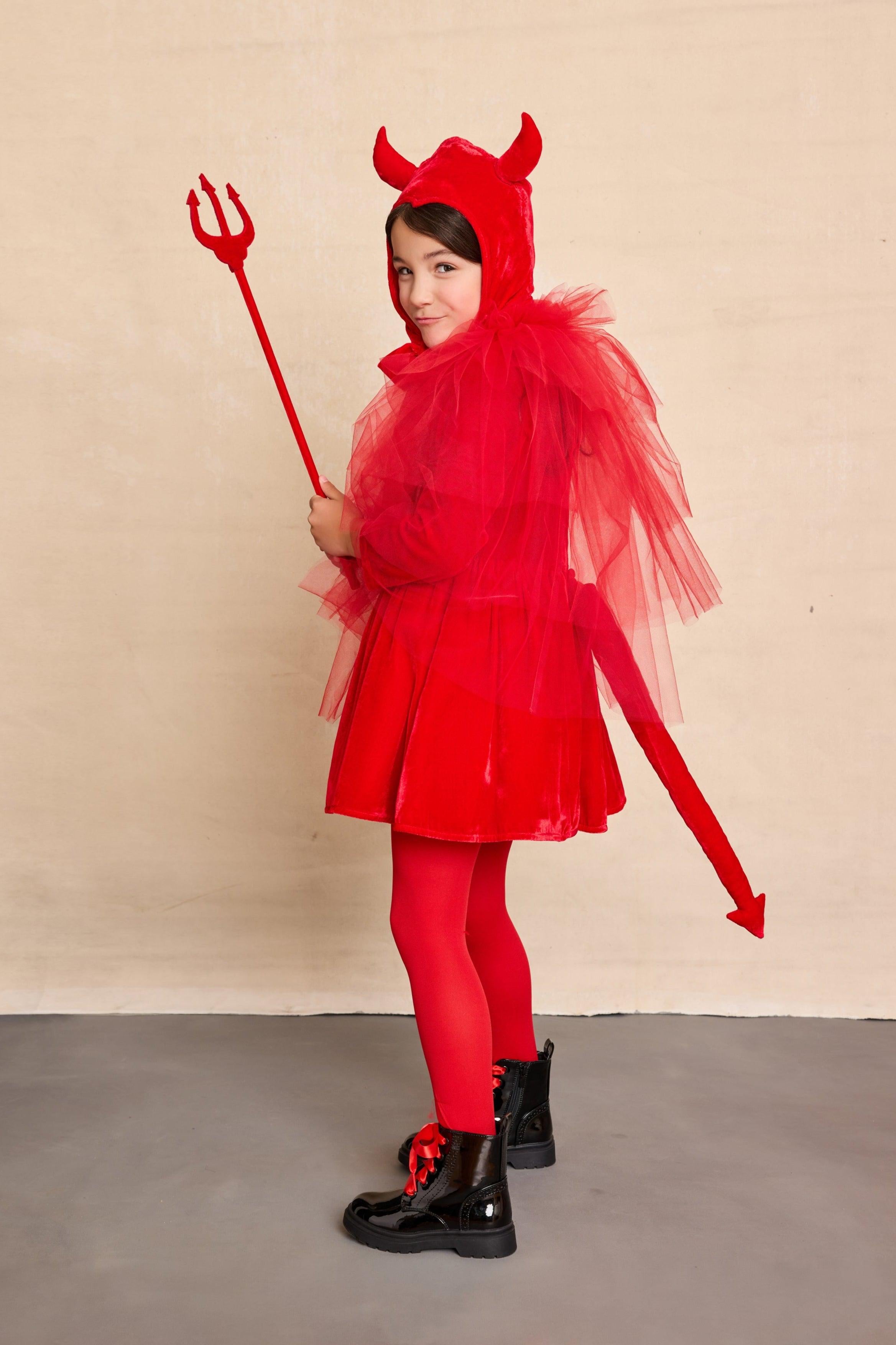 Kids Vintage Devil Costume Set for Girls - Chasing Fireflies