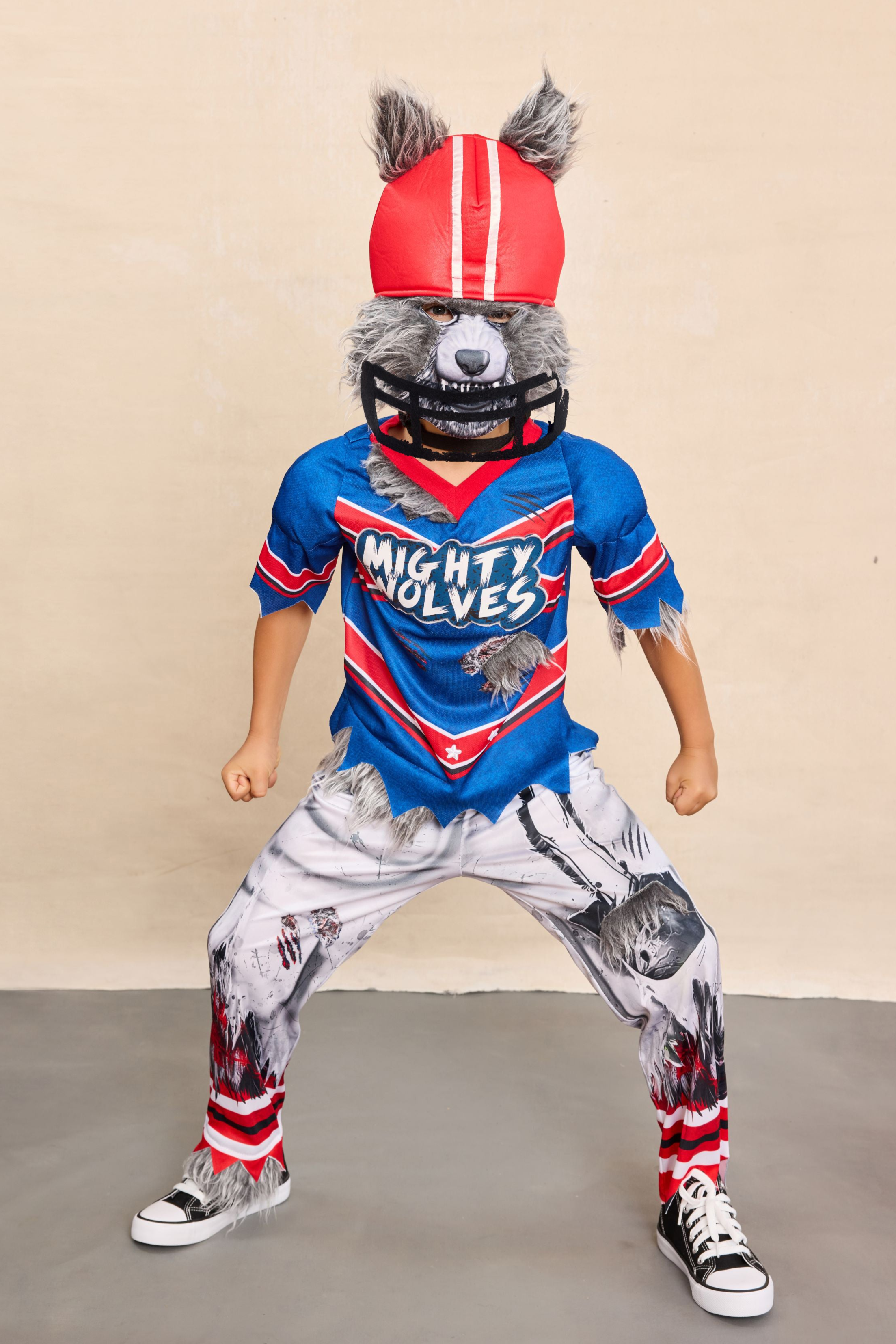 Mighty Wolves Footballer Costume For Boys - Chasing Fireflies