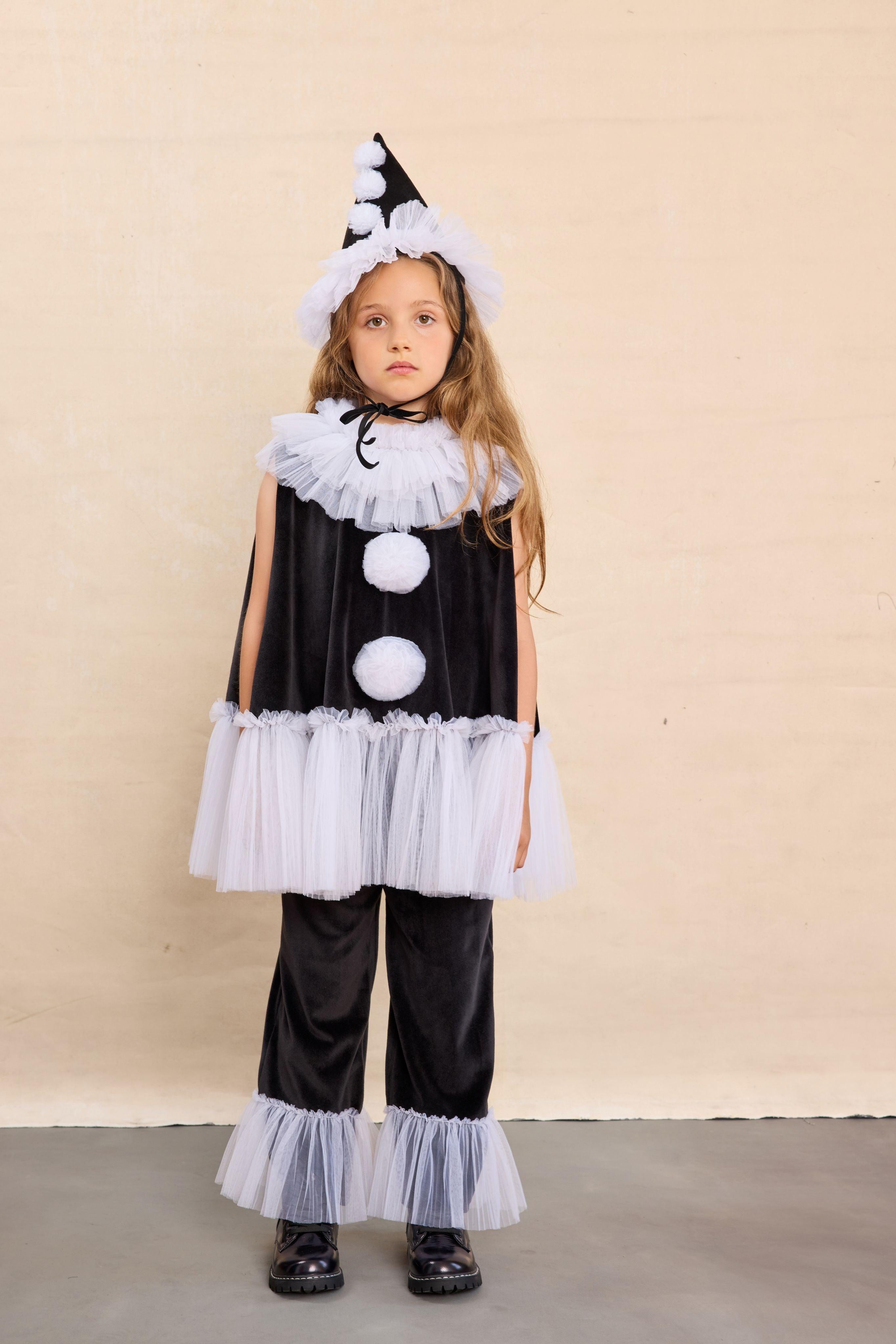 Pierrot Clown Costume Set for Girls Pierrot Clown Costume Set for Girls