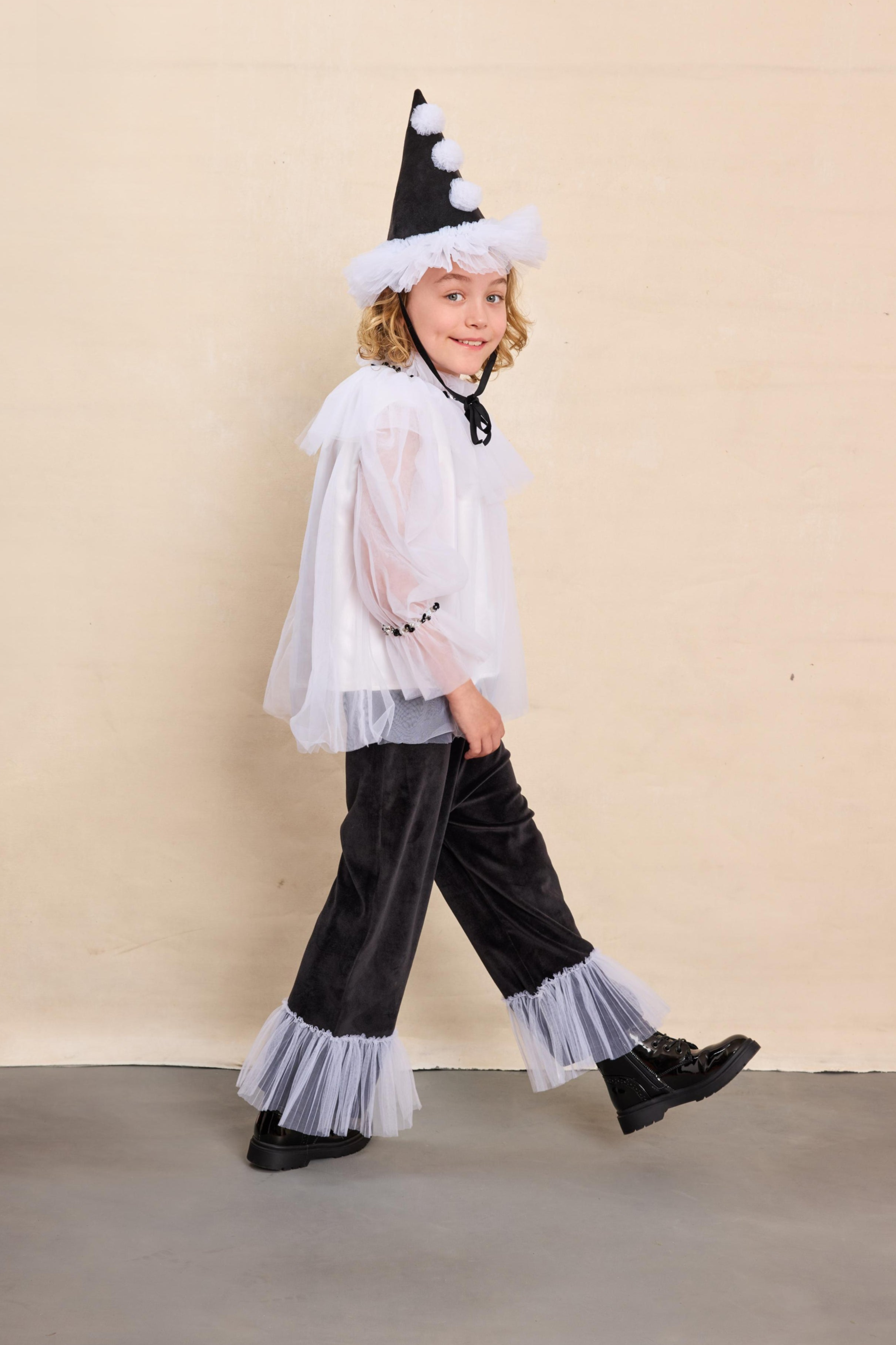 Pierrot Clown Costume Set for Boys - Chasing Fireflies