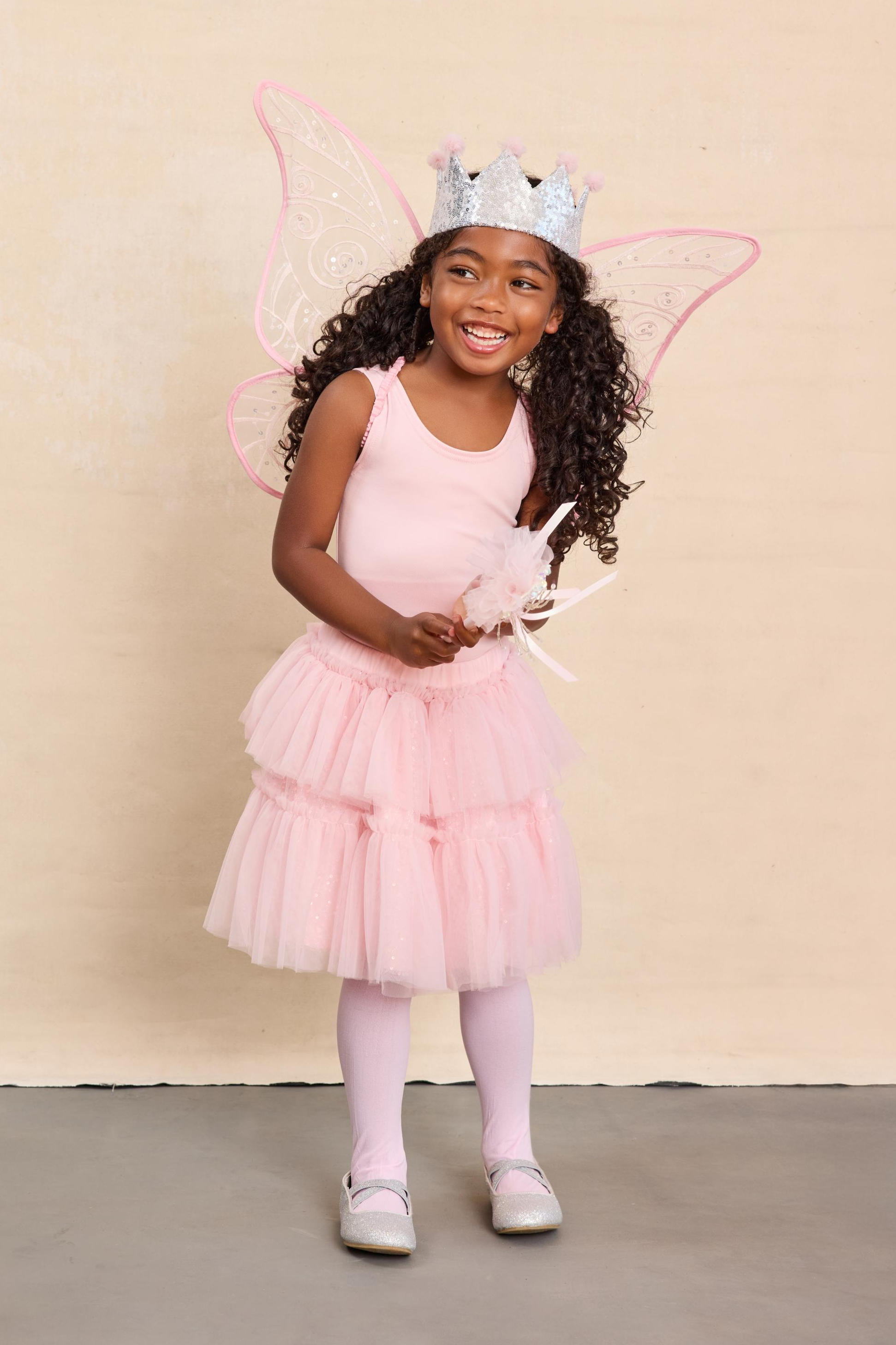 Pink Princess Fairy Costume Set for Girls1