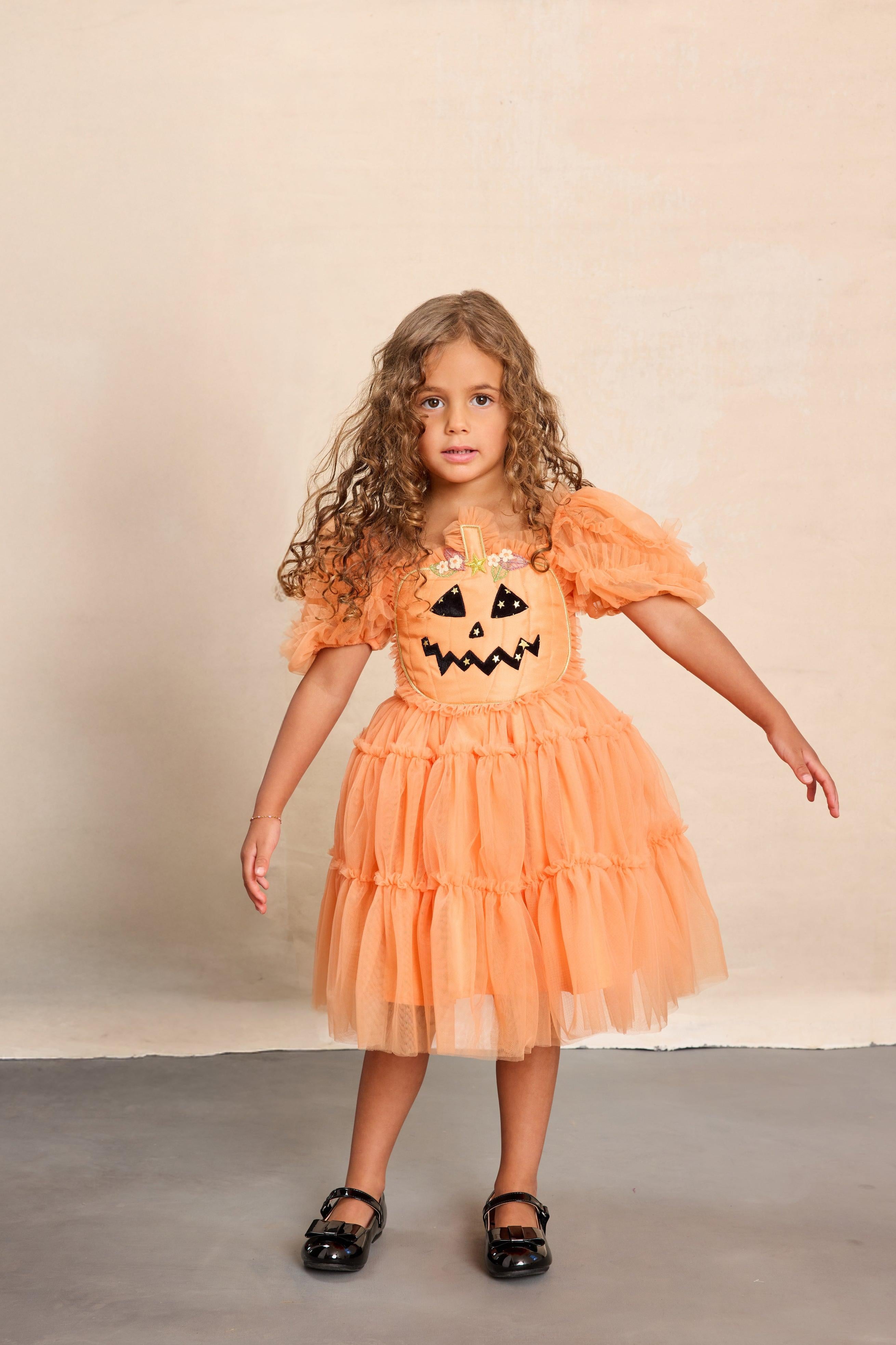 Kids Pumpkin Halloween Costume Set for Girls | Chasing Fireflies Kids Pumpkin Halloween Costume Set for Girls | Chasing Fireflies