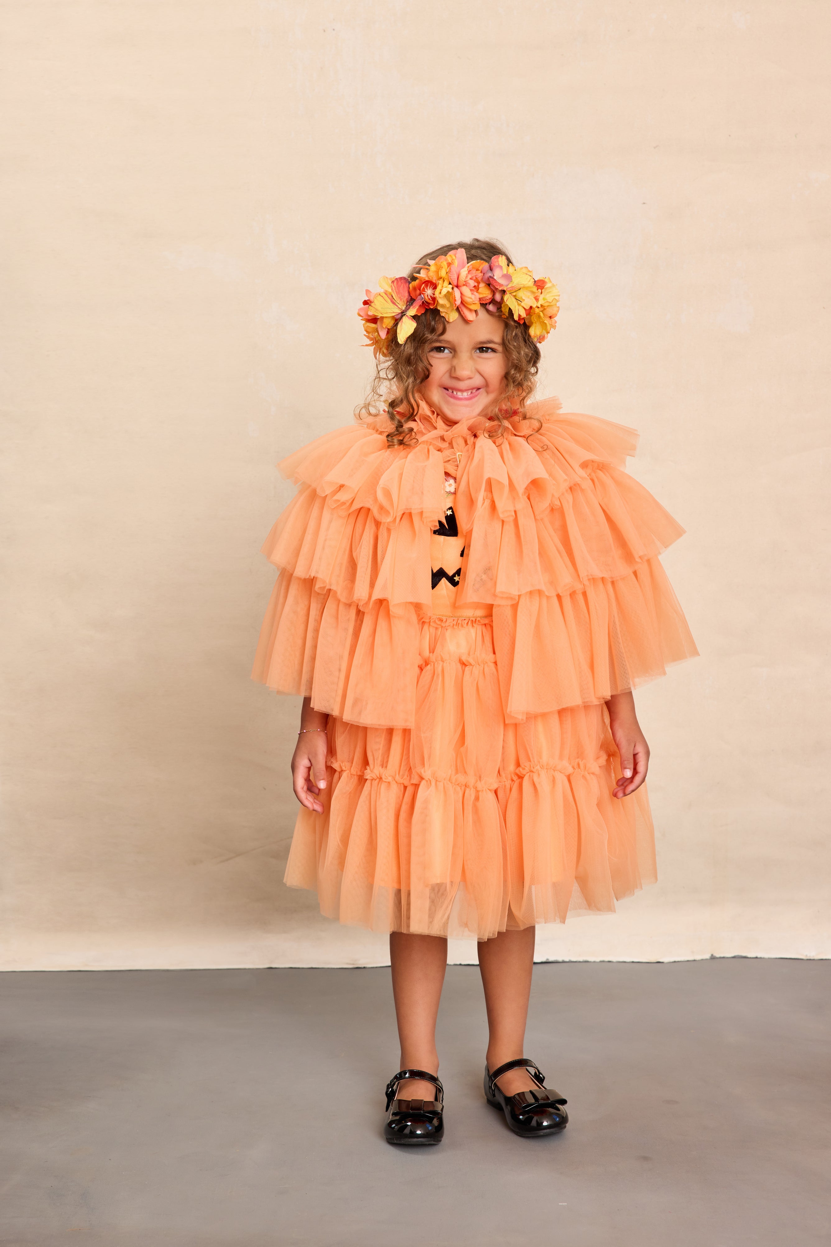 Pumpkin Costume Set for Kids-Chasing Fireflies