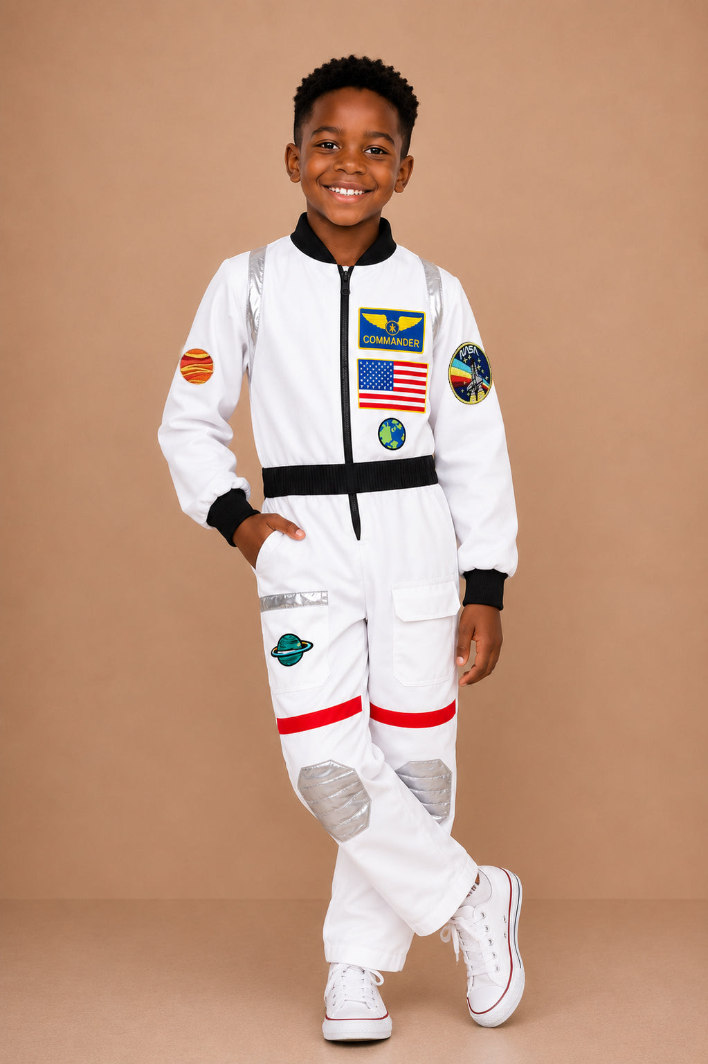 Reversible Astronaut Costume Jumpsuit for Kids