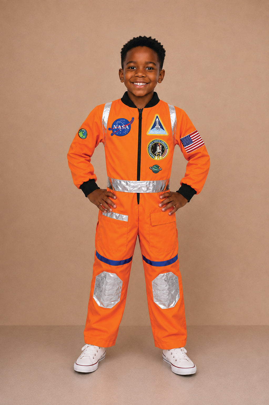 Reversible Astronaut Costume Jumpsuit for Kids