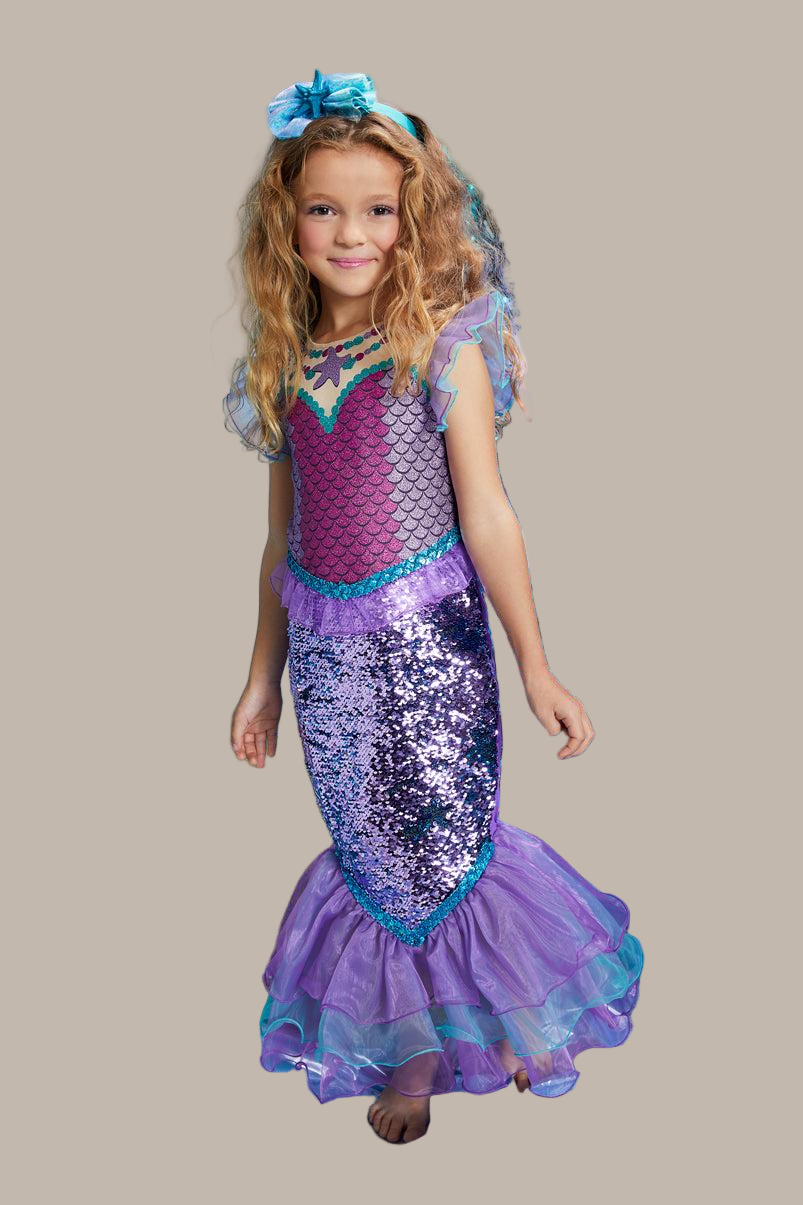 Sequin Mermaid Costume for Girls