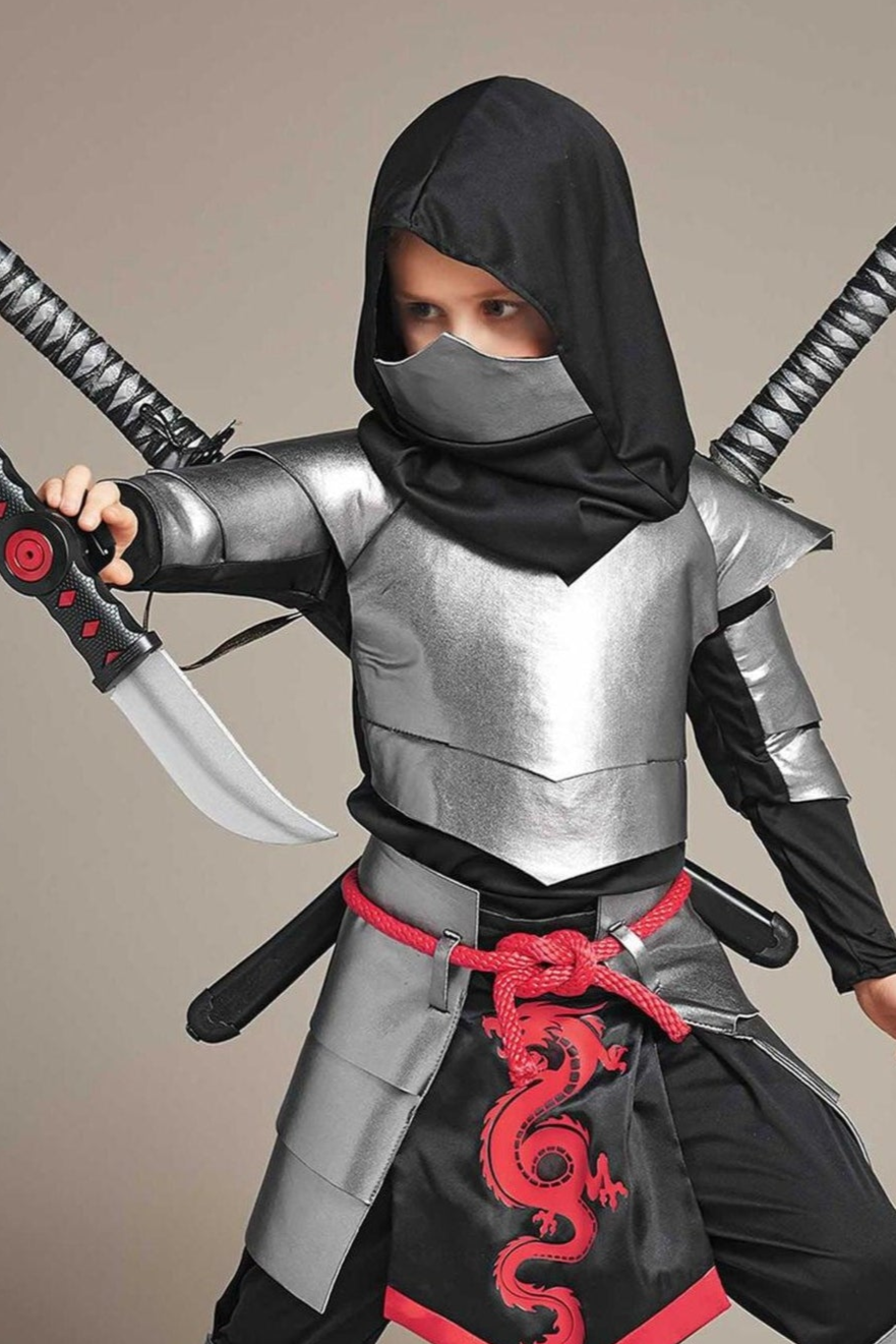 Silver Ninja Costume For Boys-Chasing Fireflies