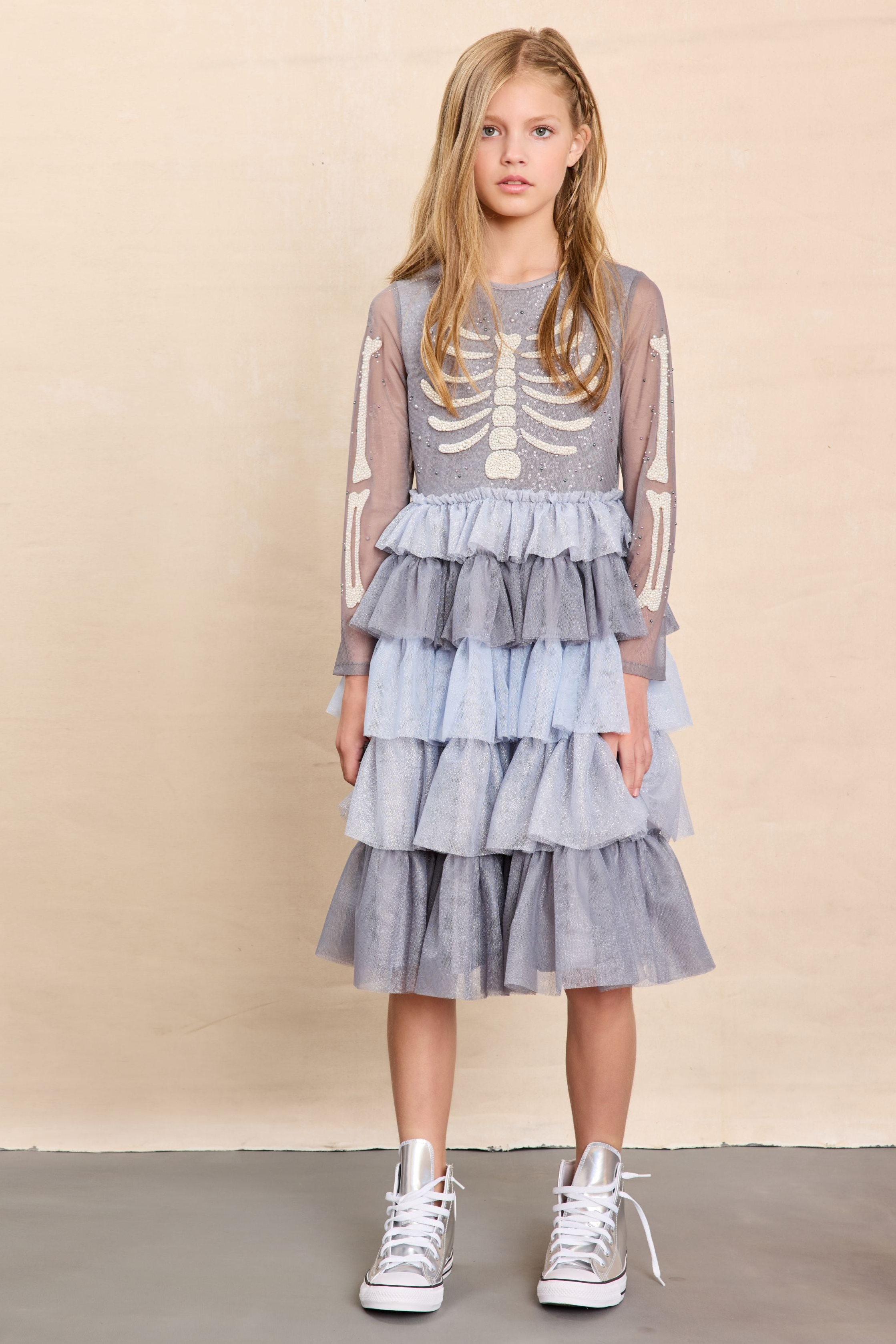 Skeleton Princess Dress For Girls