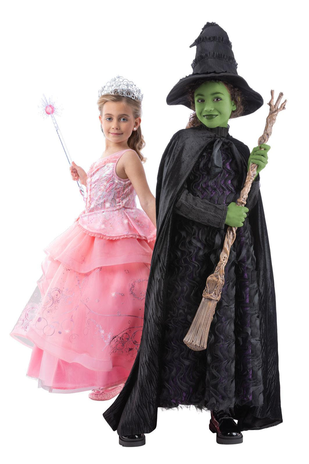 Wicked Deluxe Glinda Girls Costume-Chasing Fireflies