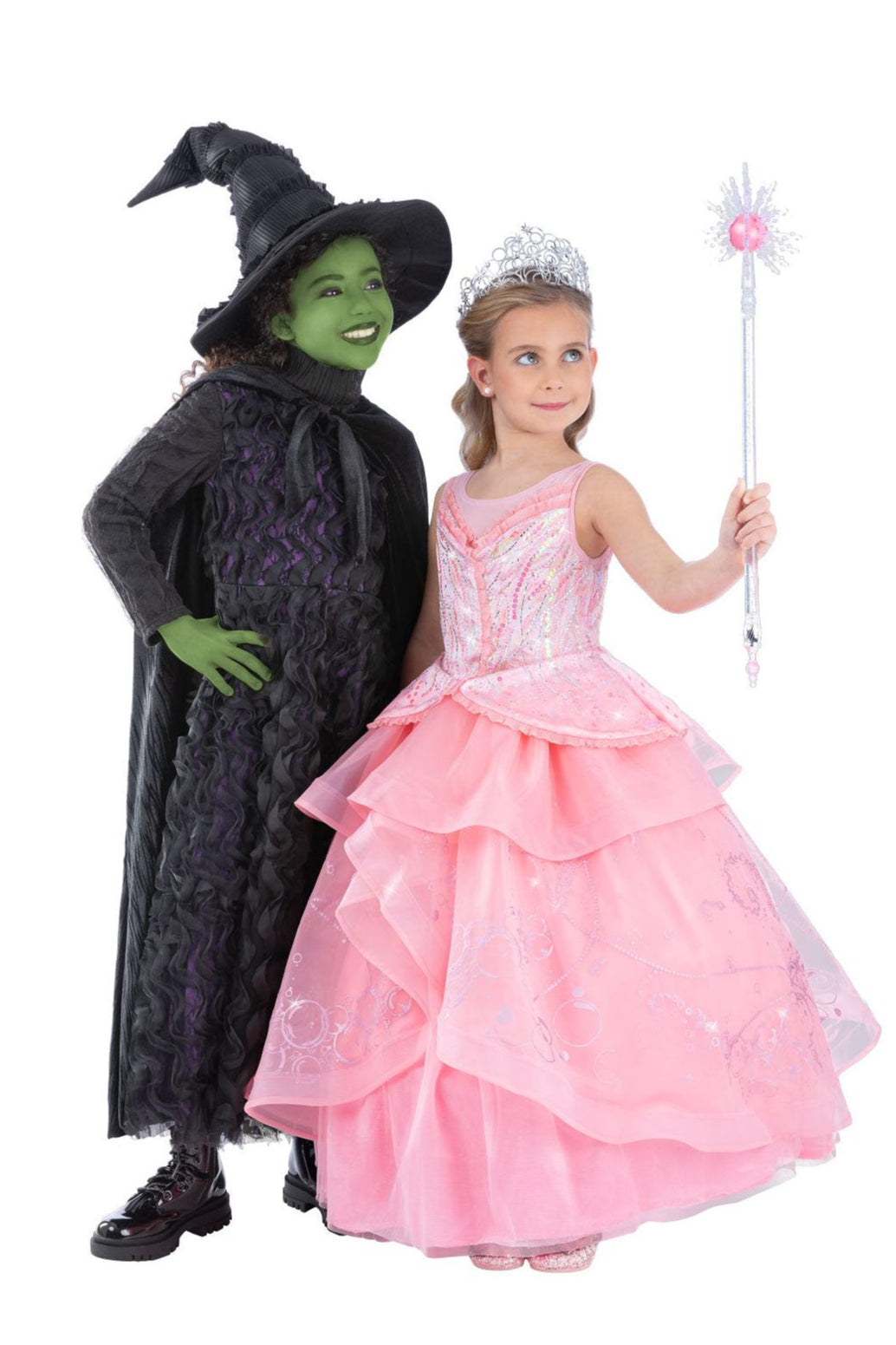 Wicked Deluxe Glinda Girls Costume-Chasing Fireflies