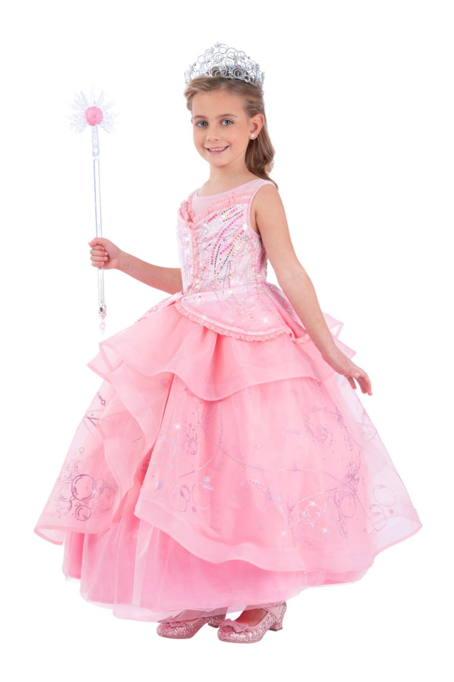 Wicked Deluxe Glinda Girls Costume-Chasing Fireflies