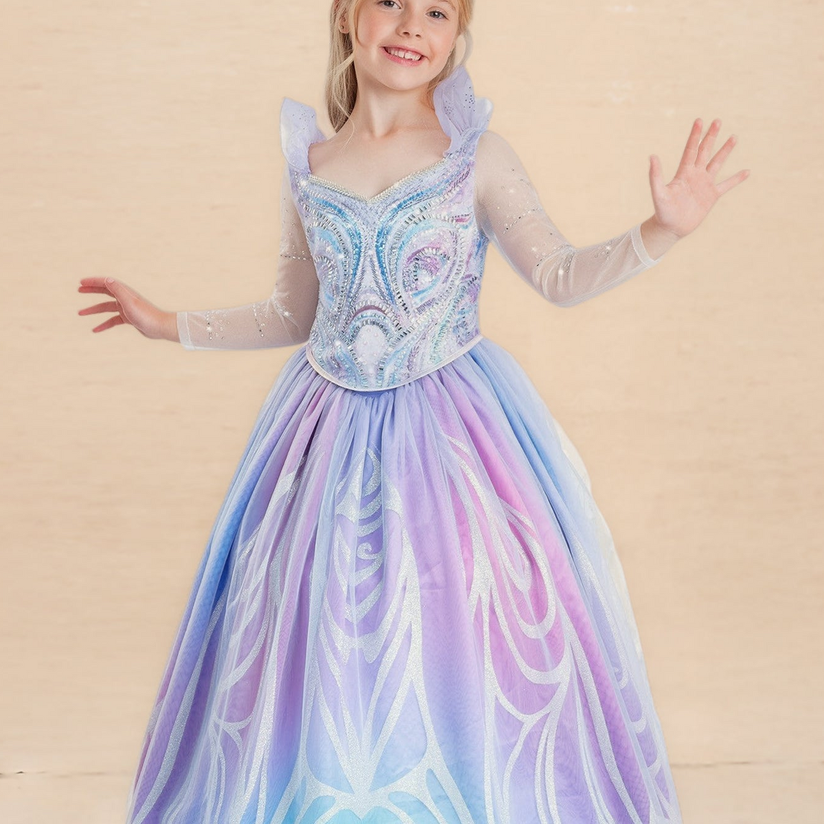 Wicked Deluxe Blue Glinda Dress for Girls