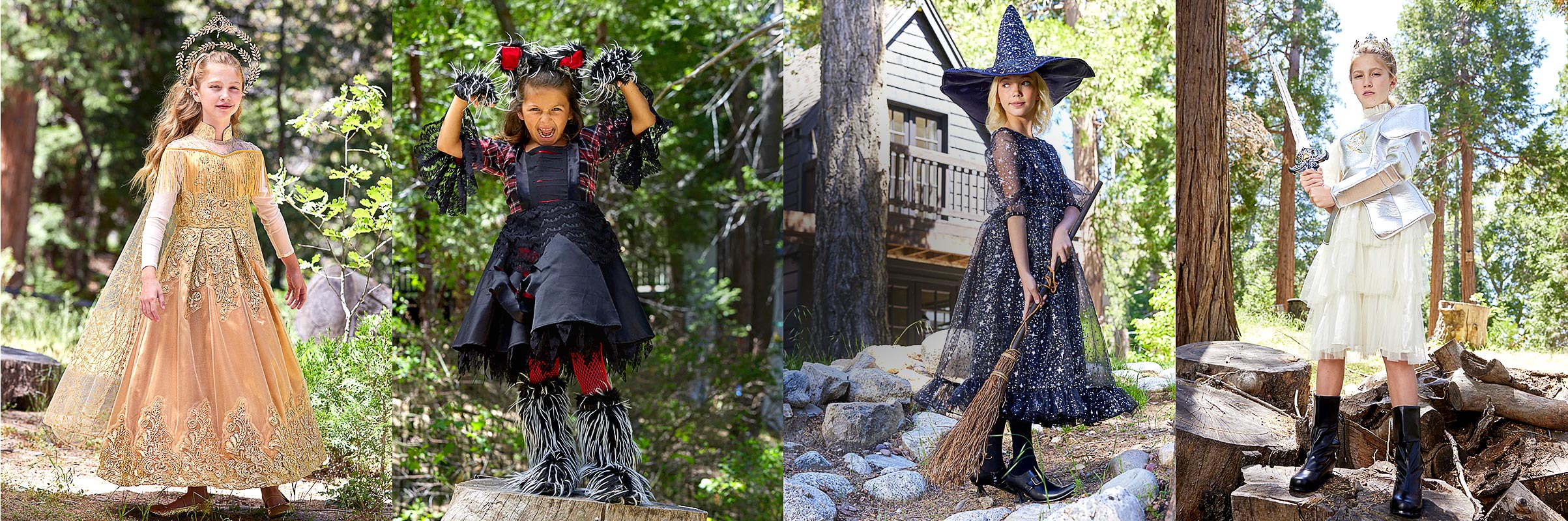 Girls Halloween Costumes Chasing Fireflies