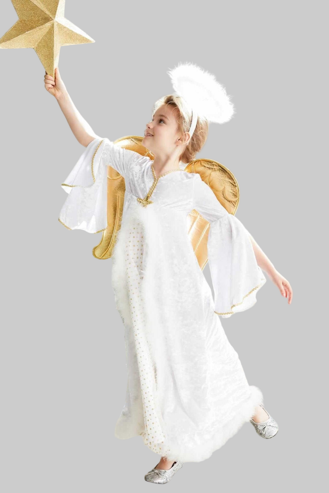 Golden Angel Costume for Girls
