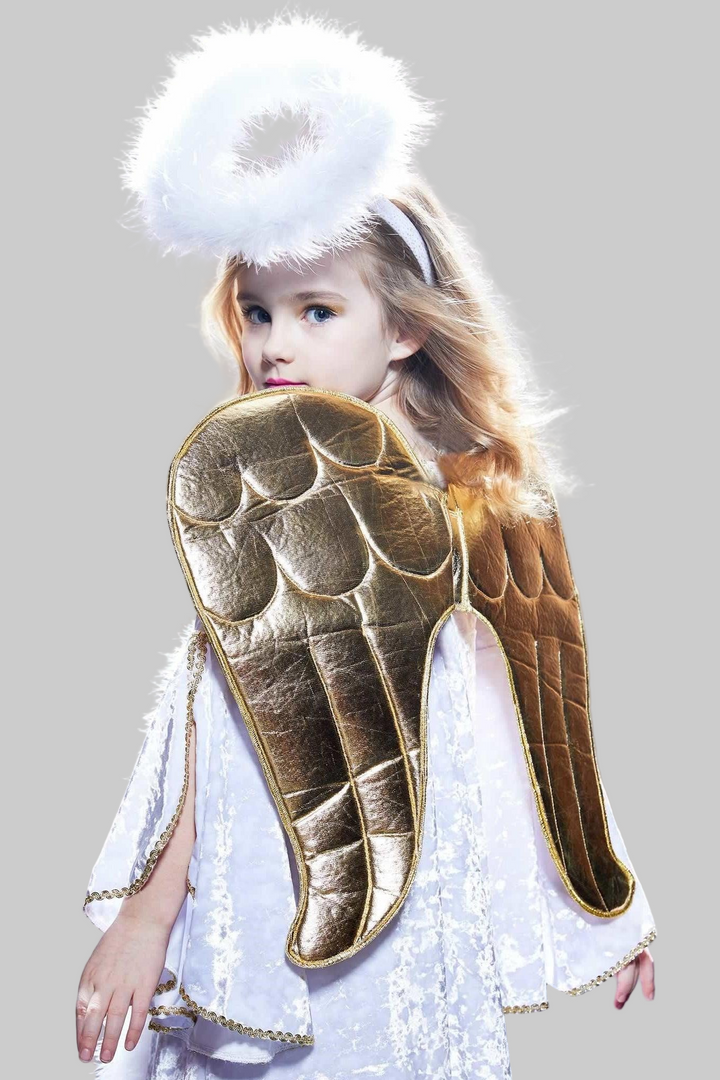 Golden Angel Costume for Girls