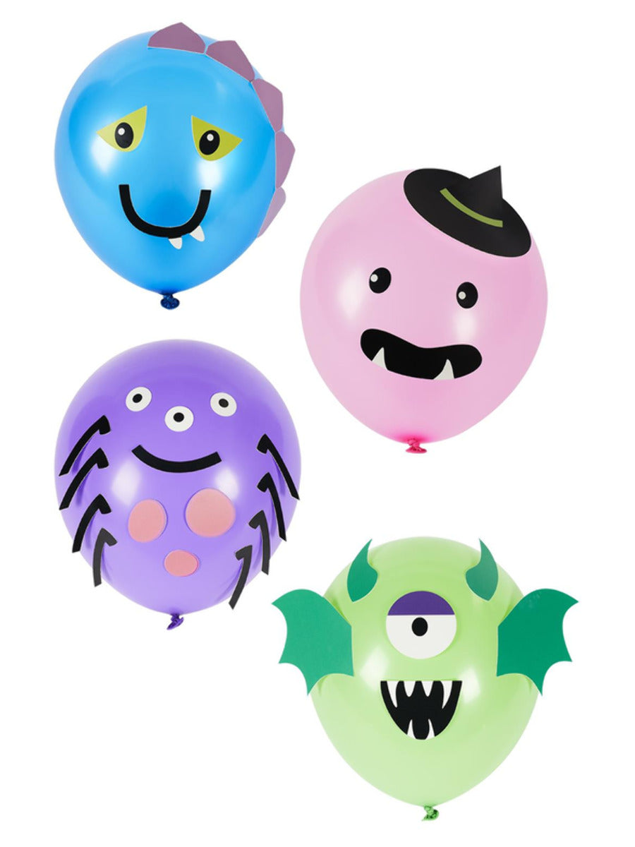 Halloween Tableware, Monster Balloons x8