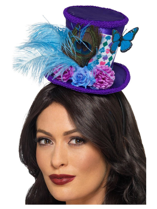 Mad Hatter Mini Feather Hat